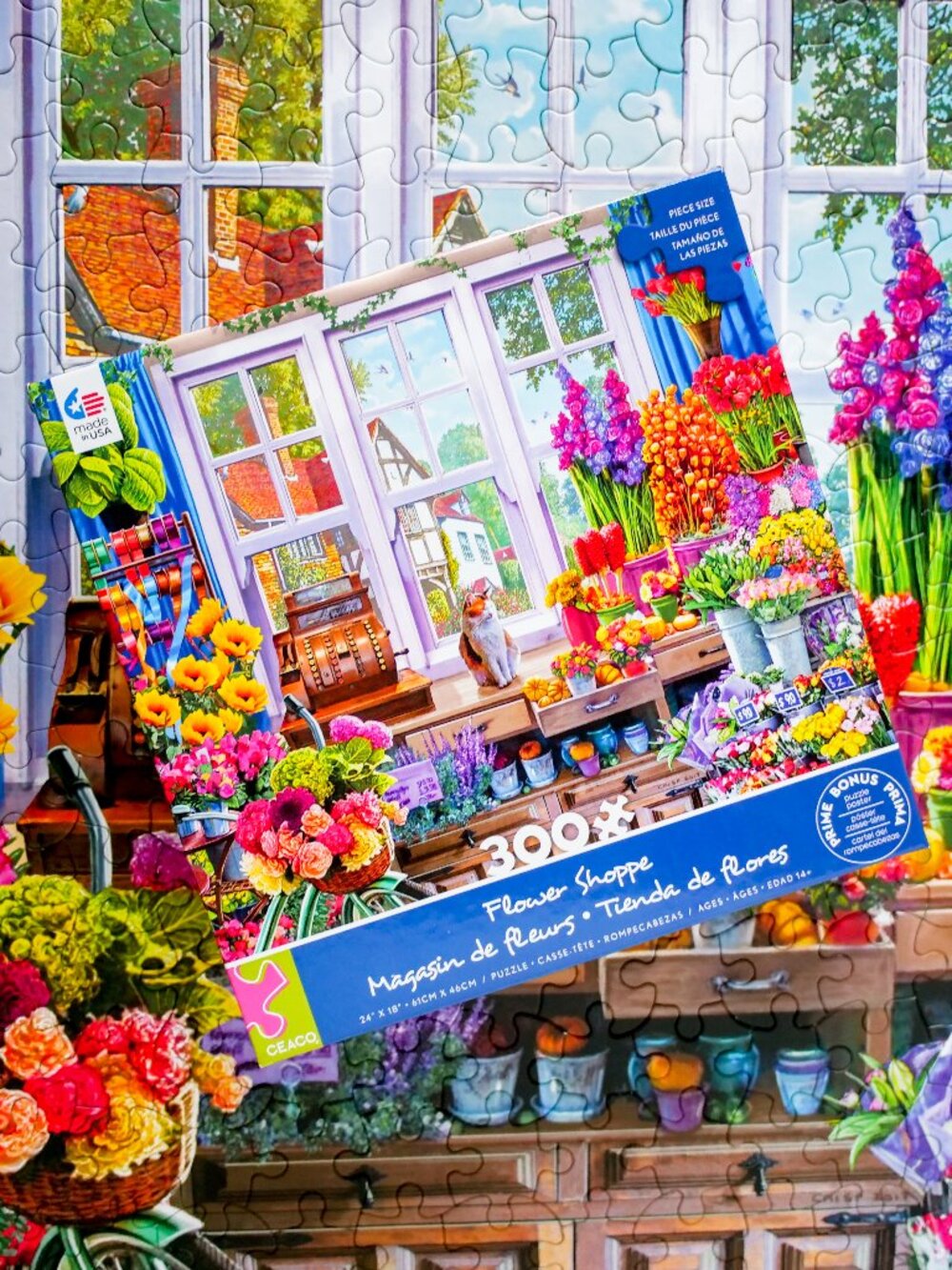 🌸 "Flower Shoppe" 💐 (300) Piece Jigsaw Puzzle by Ceaco